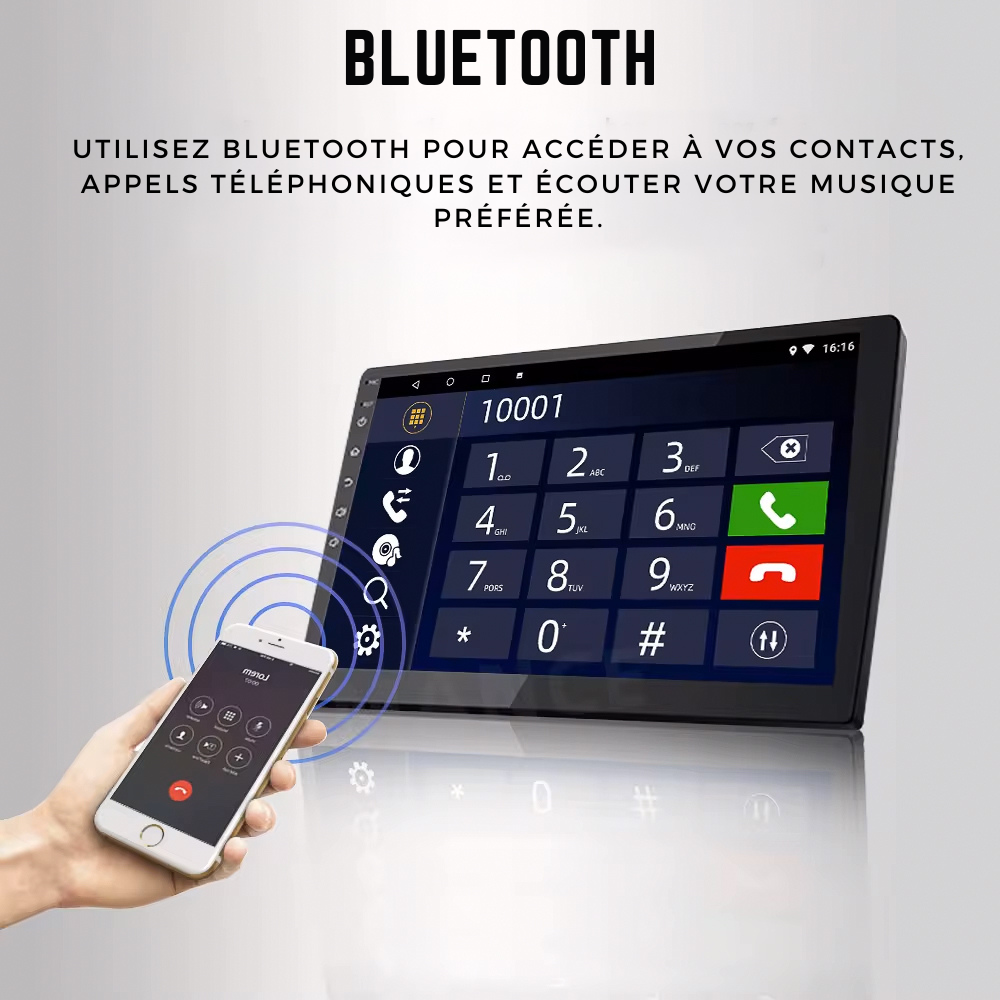 Autoradio Movyro Android 15 pour Mazda 6 2009-2012 avec Apple CarPlay et Android Auto, écran tactile et connectivité avancée.