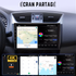 Autoradio Movyro de 7 pouces avec Android 15, Apple CarPlay et Android Auto pour Toyota RAV4 2007-2011, écran tactile.