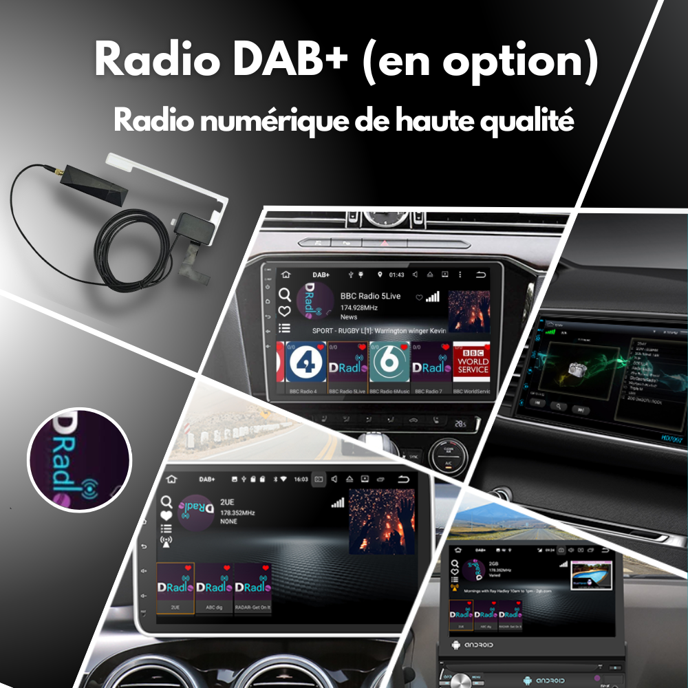 Autoradio Movyro Android 15 avec Apple CarPlay et Android Auto pour Citroen Jumpy, Peugeot Expert, Toyota Proace, Opel Vivaro, Fiat Scudo.