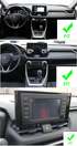 Autoradio Movyro pour Toyota RAV4 2018-2023 avec Android 15, Apple CarPlay et Android Auto, écran tactile et fonctionnalités connectées.