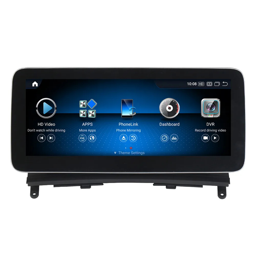 Autoradio Mercedes C Class W204 2007-2014 avec écran tactile, CarPlay, Android Auto, modèle NTG 5.0, marque Movyro