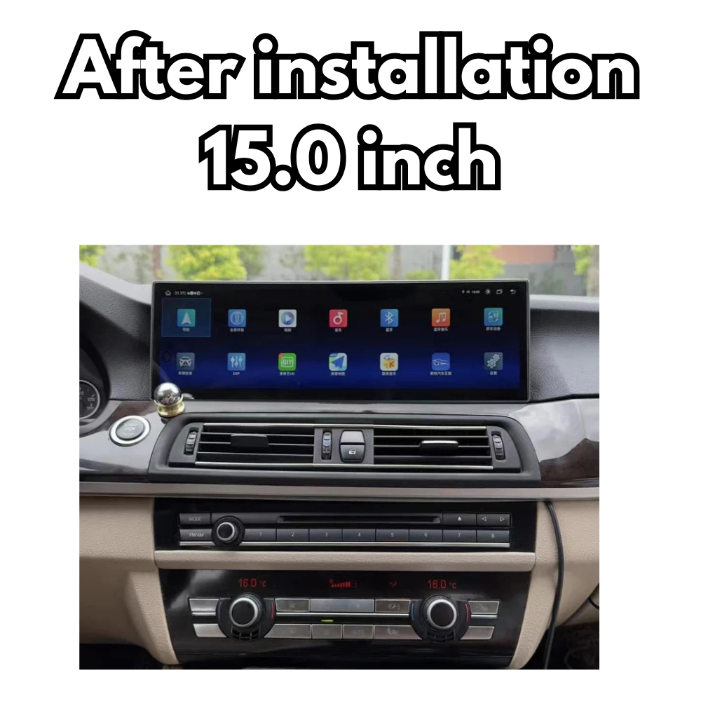 Autoradio BMW 5 Series 2010-2017 Movyro, écran tactile 10.25 pouces, CarPlay, Android Auto, 4GB RAM, 64GB ROM, CIC NBT.