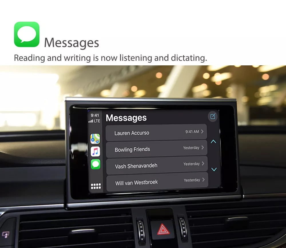 Décodeur Movyro pour retrofit Apple CarPlay sans fil et Android Auto, compatible avec Audi A3, S3, RS3 2013-2019, installation facile